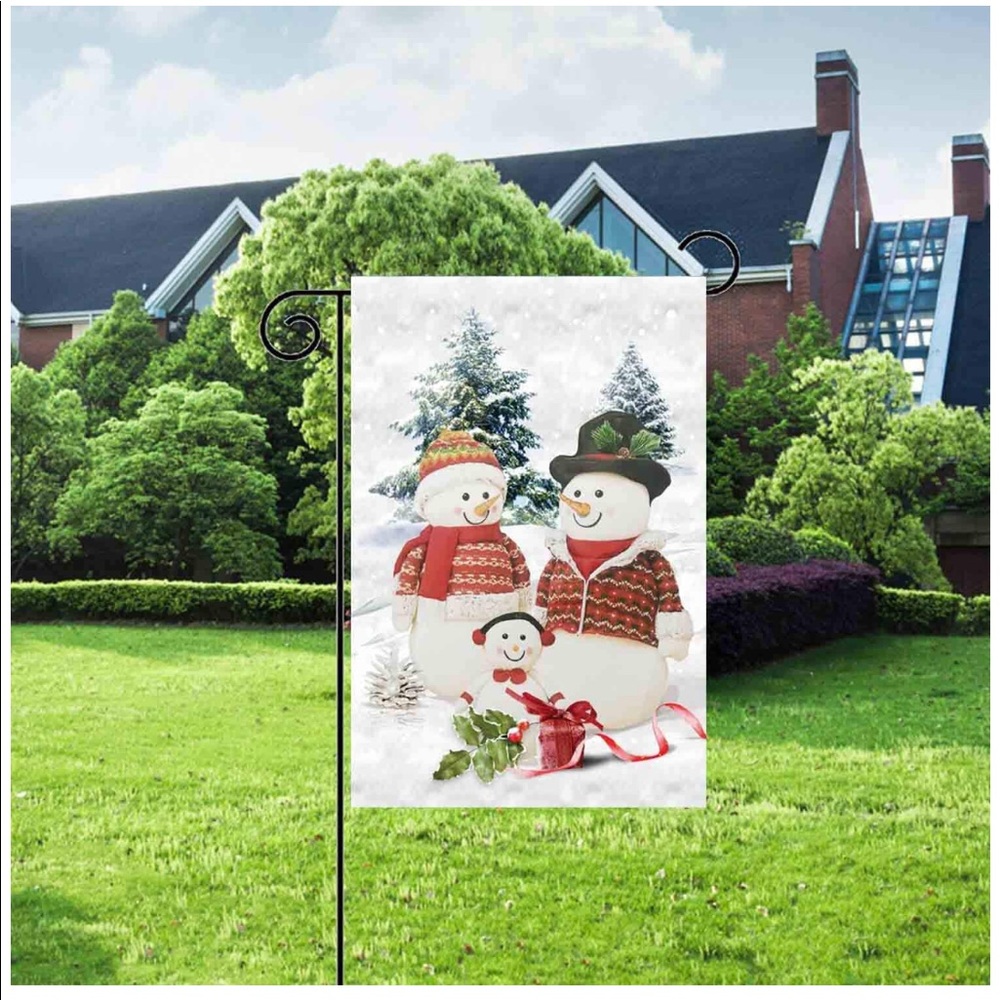 NWT snowman Christmas flag